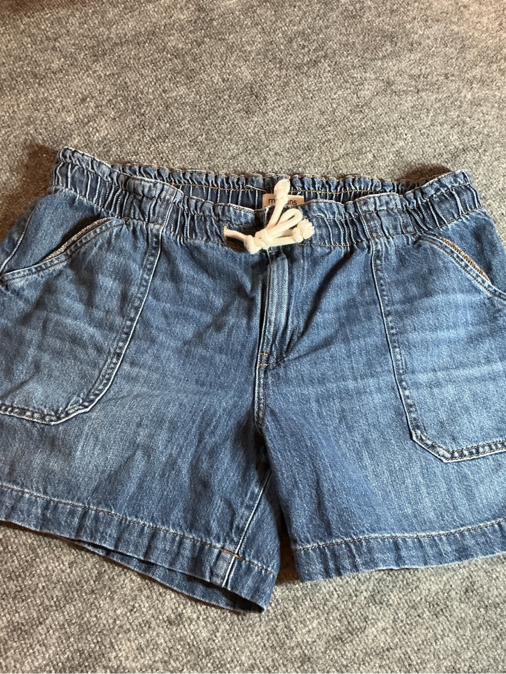 Maurices Denim Blue Drawstring Women's Shorts